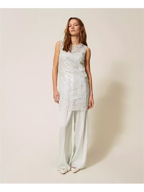 Abito corto in pizzo con paillettes TWINSET | TP2631/13162